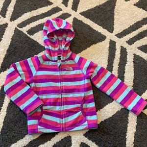 North Face Infant Glacier Full Zip Hoodie (size 3T)